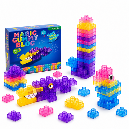 ぷにっとやわらか知育ブロック 40ピース