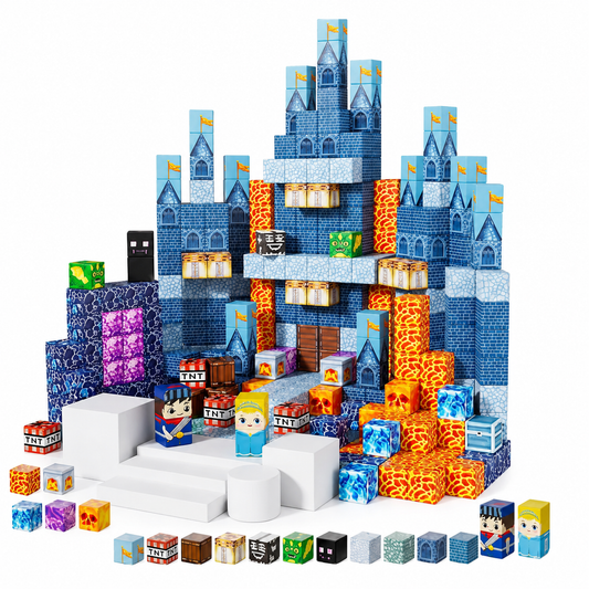 CubeCraft Mine Builder – 青のお城