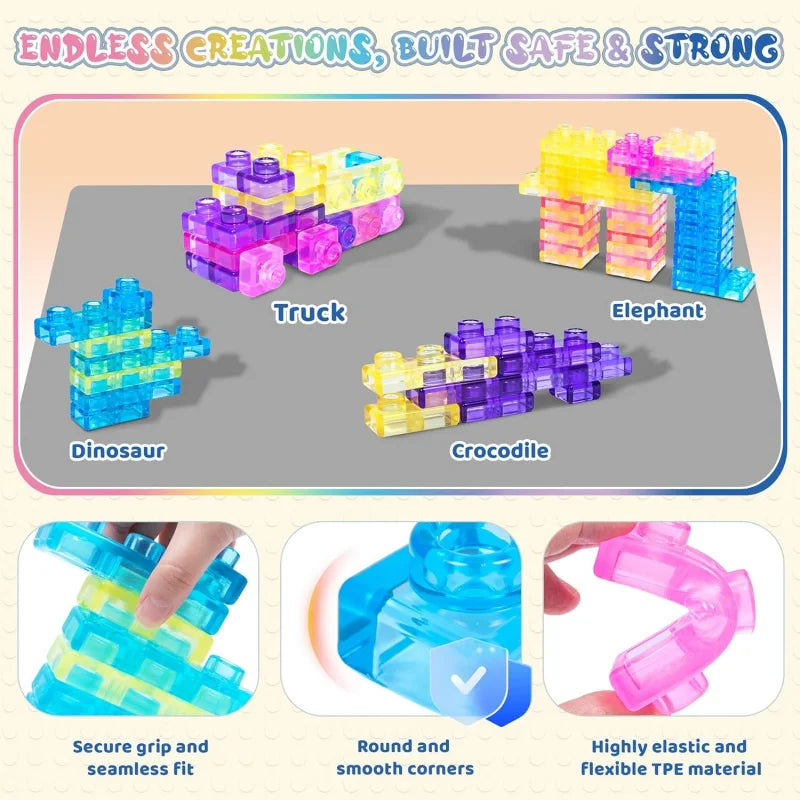 ぷにっとやわらか知育ブロック 40ピース