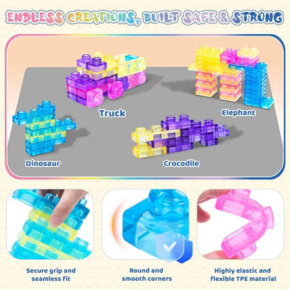 ぷにっとやわらか知育ブロック 40ピース
