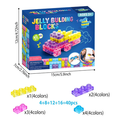 ぷにっとやわらか知育ブロック 40ピース